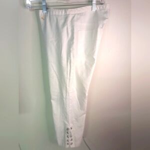Express Stretch Cropped Pants w/lace bottom Size 9/10